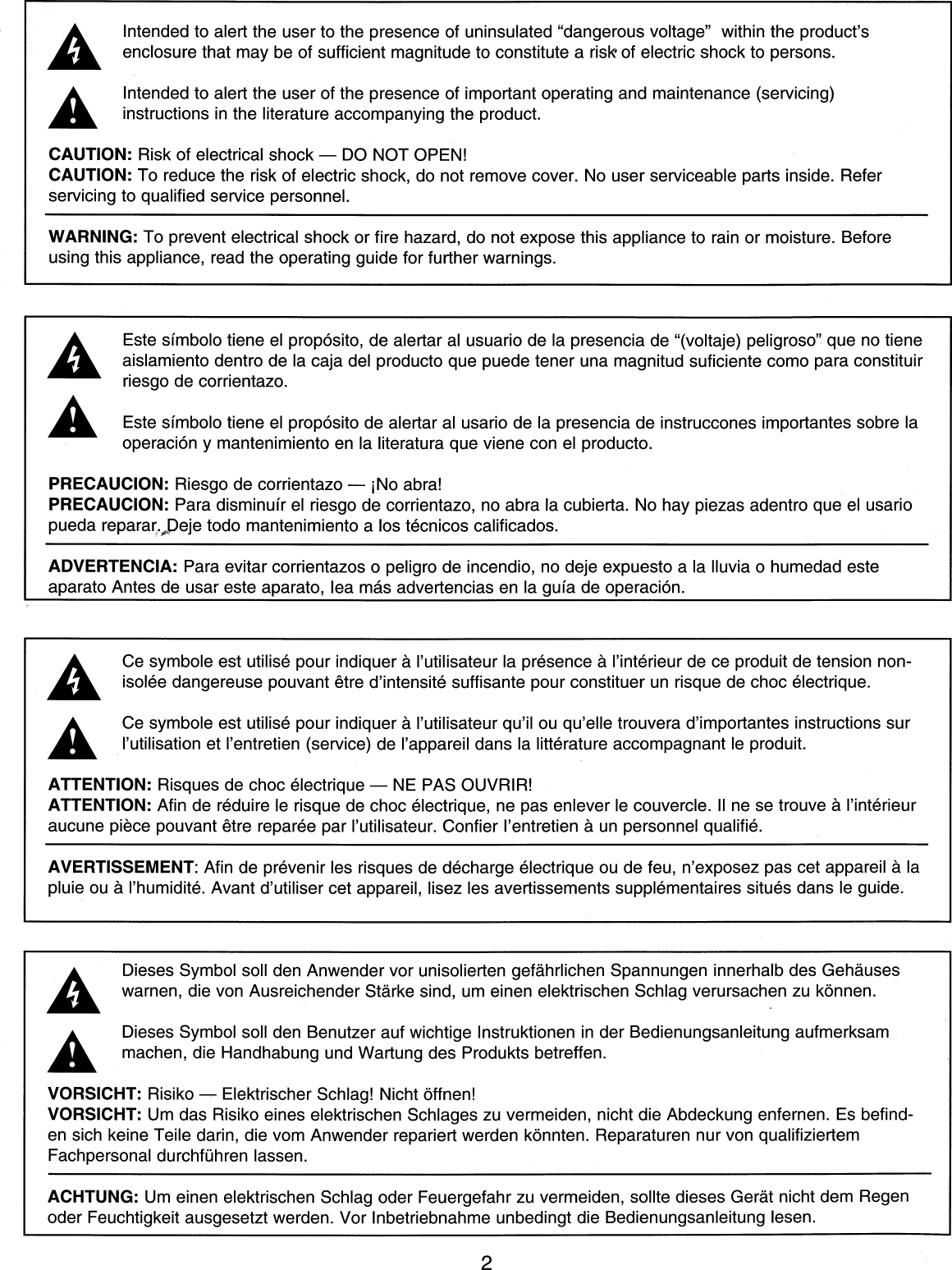 Page 2 of 11 - Peavey Peavey-Prowler-Users-Manual- Peavey-prowler-users-manual