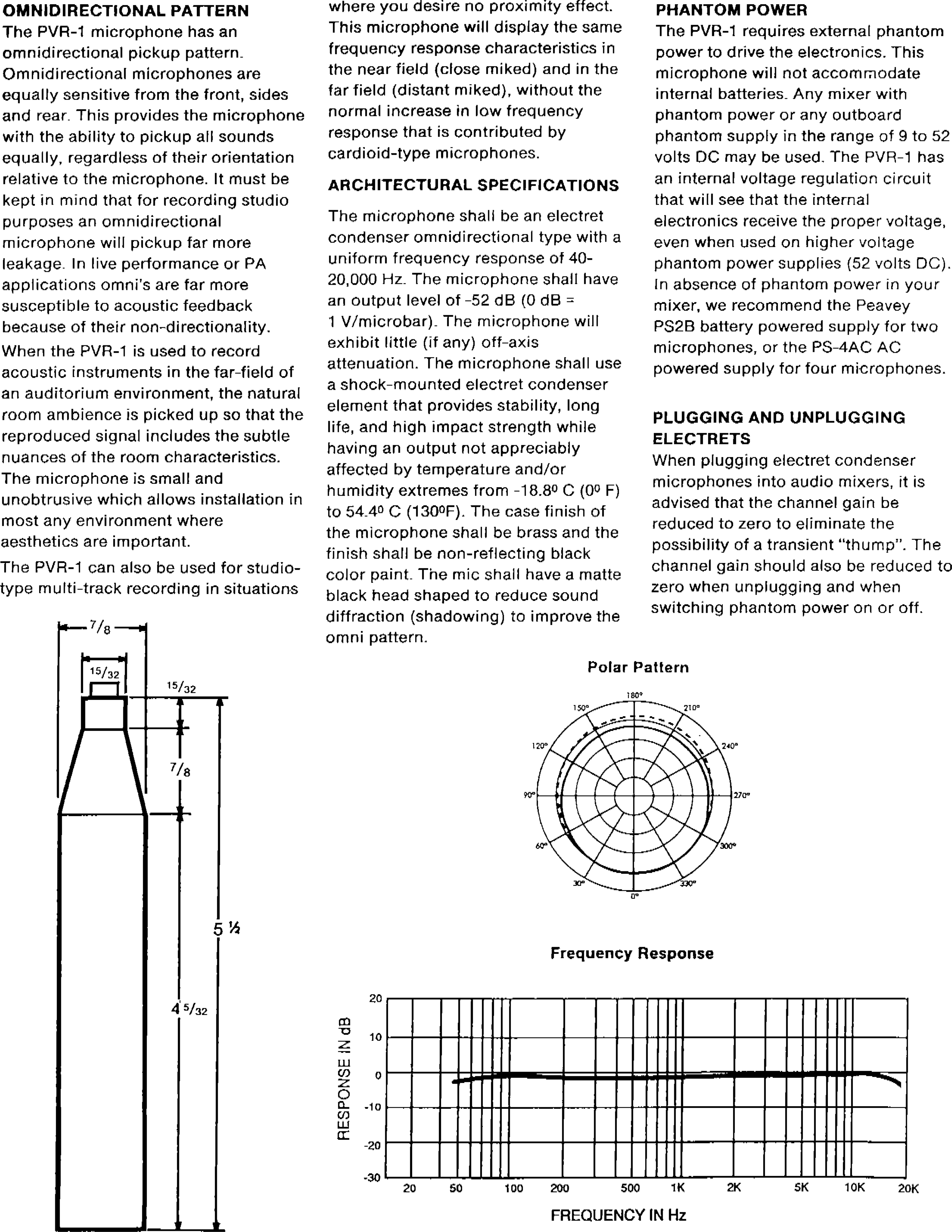 Page 2 of 2 - Peavey Peavey-Pvr-1-Users-Manual-  Peavey-pvr-1-users-manual