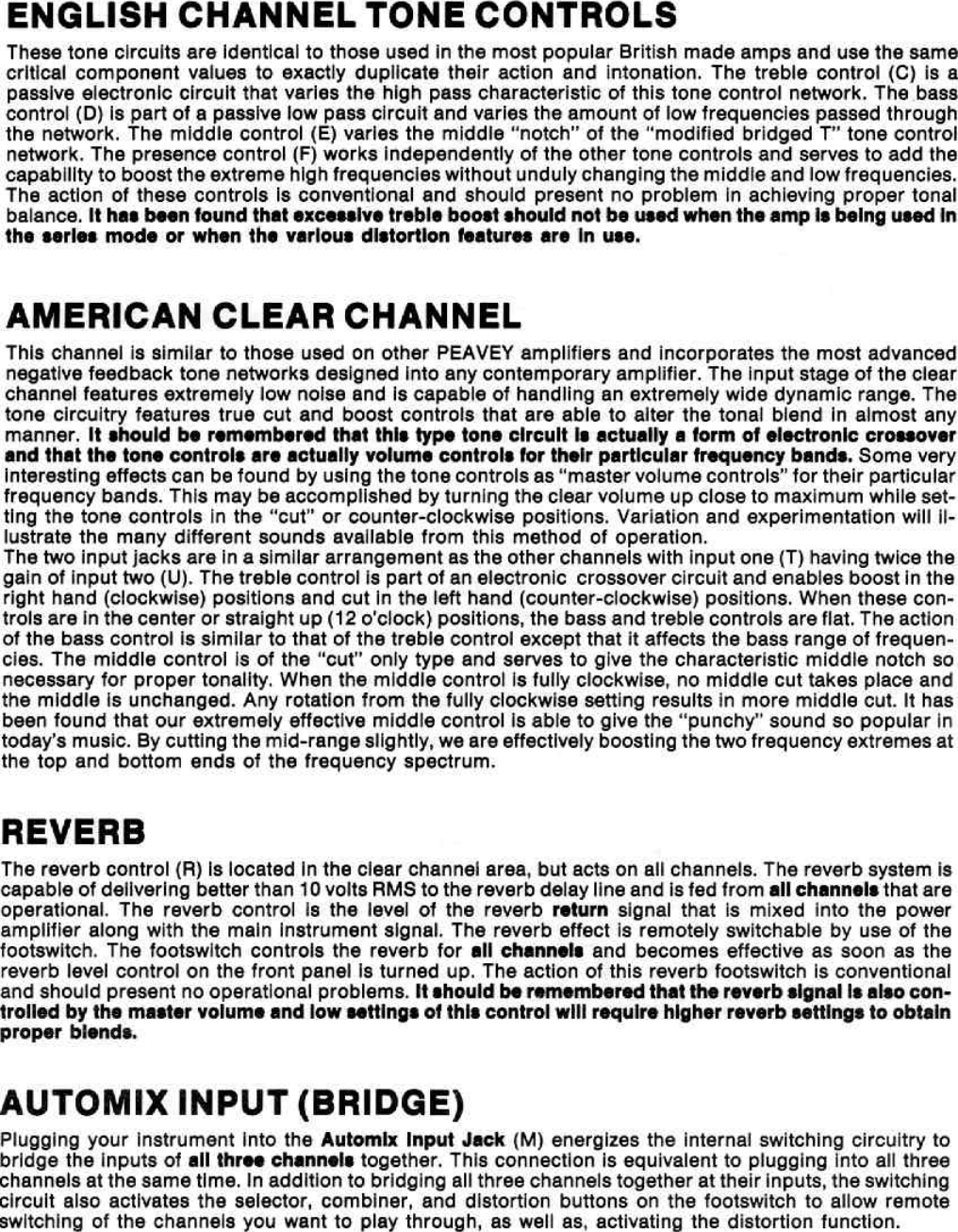 Page 4 of 10 - Peavey Peavey-Roadmaster-Users-Manual-  Peavey-roadmaster-users-manual