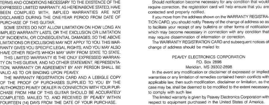 Page 10 of 12 - Peavey Peavey-Rsb-Bass-Users-Manual-  Peavey-rsb-bass-users-manual