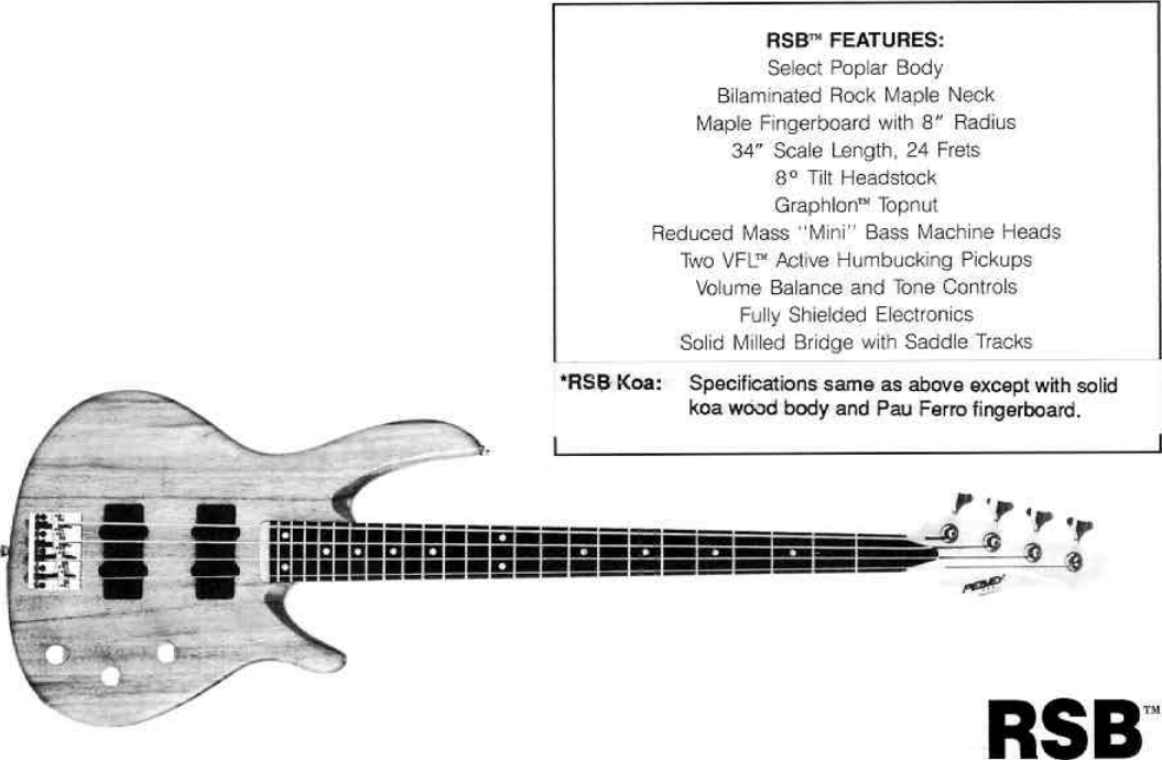 Page 2 of 12 - Peavey Peavey-Rsb-Bass-Users-Manual-  Peavey-rsb-bass-users-manual