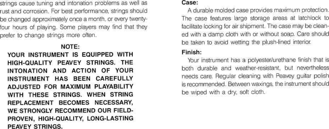 Page 8 of 12 - Peavey Peavey-Rsb-Bass-Users-Manual-  Peavey-rsb-bass-users-manual