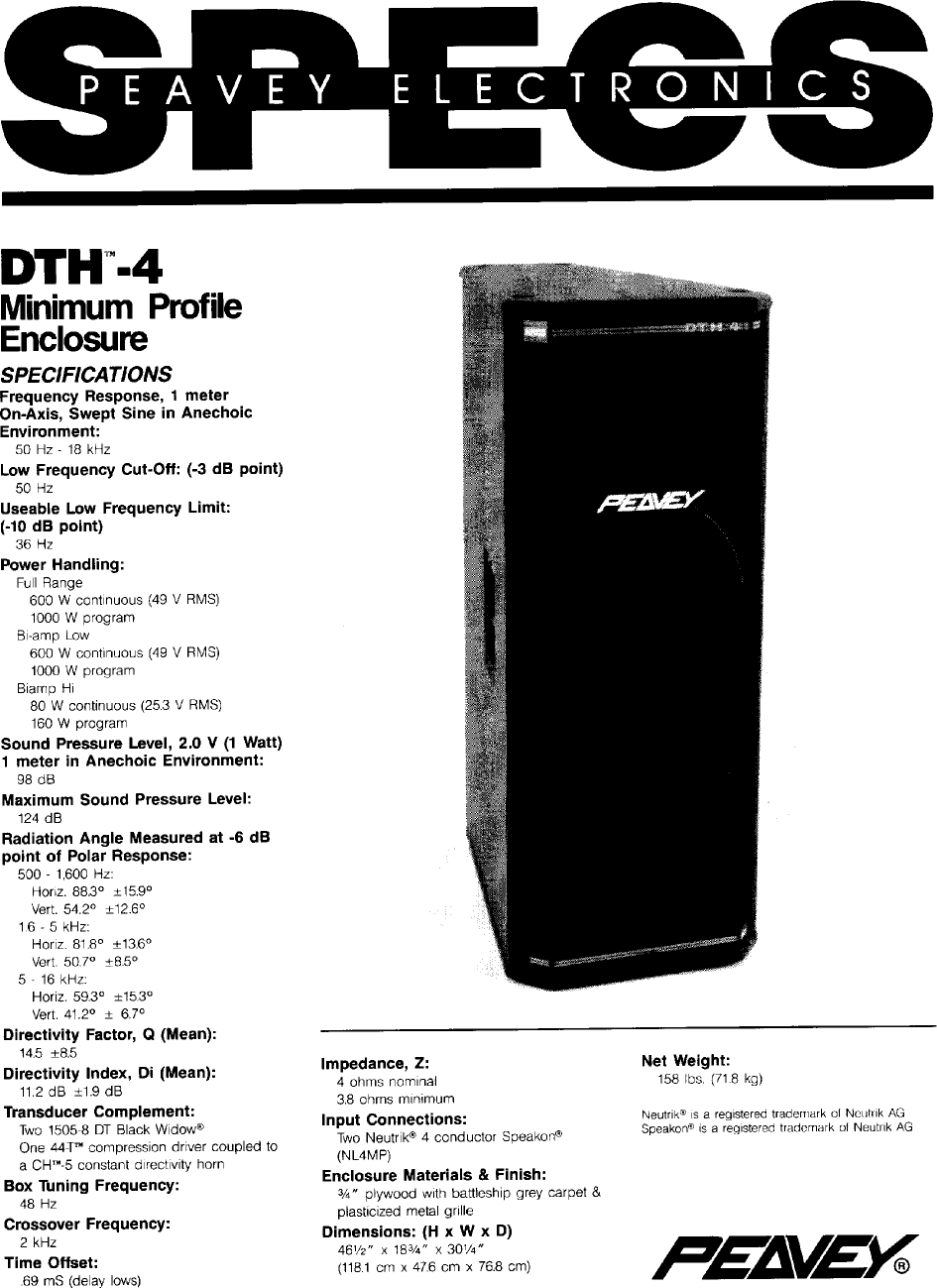 peavey dth 4