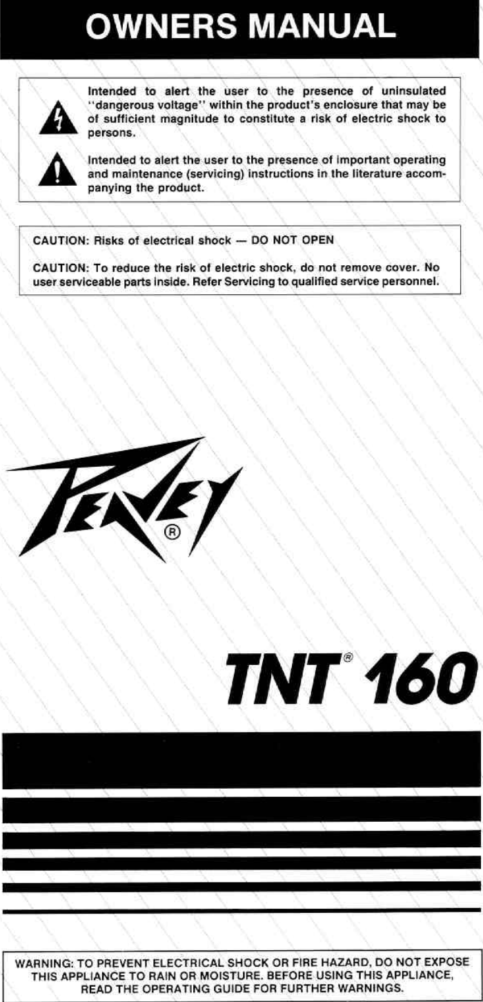 Page 1 of 6 - Peavey Peavey-Tnt-160-Users-Manual-  Peavey-tnt-160-users-manual