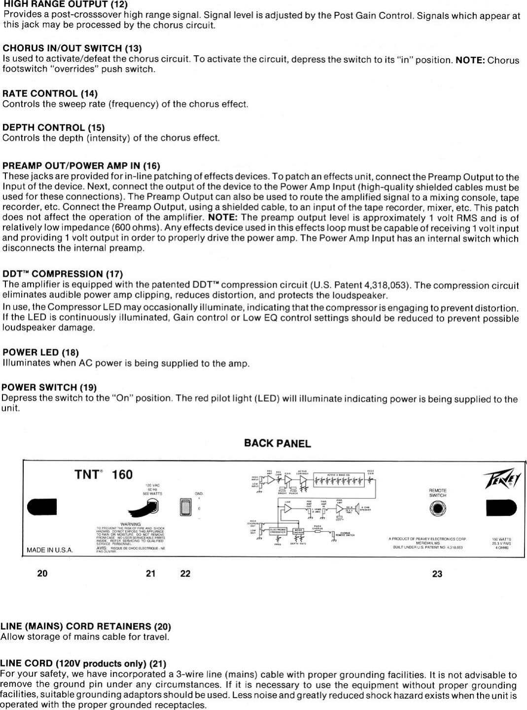 Page 3 of 6 - Peavey Peavey-Tnt-160-Users-Manual-  Peavey-tnt-160-users-manual