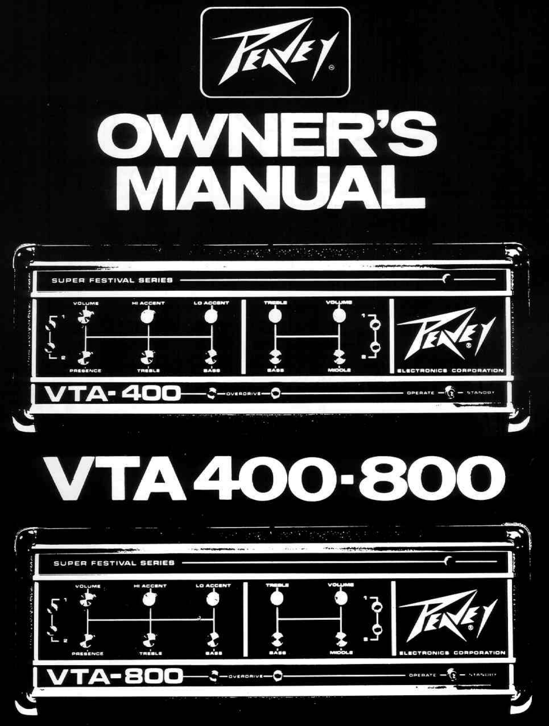 Peavey Vta 400 Users Manual