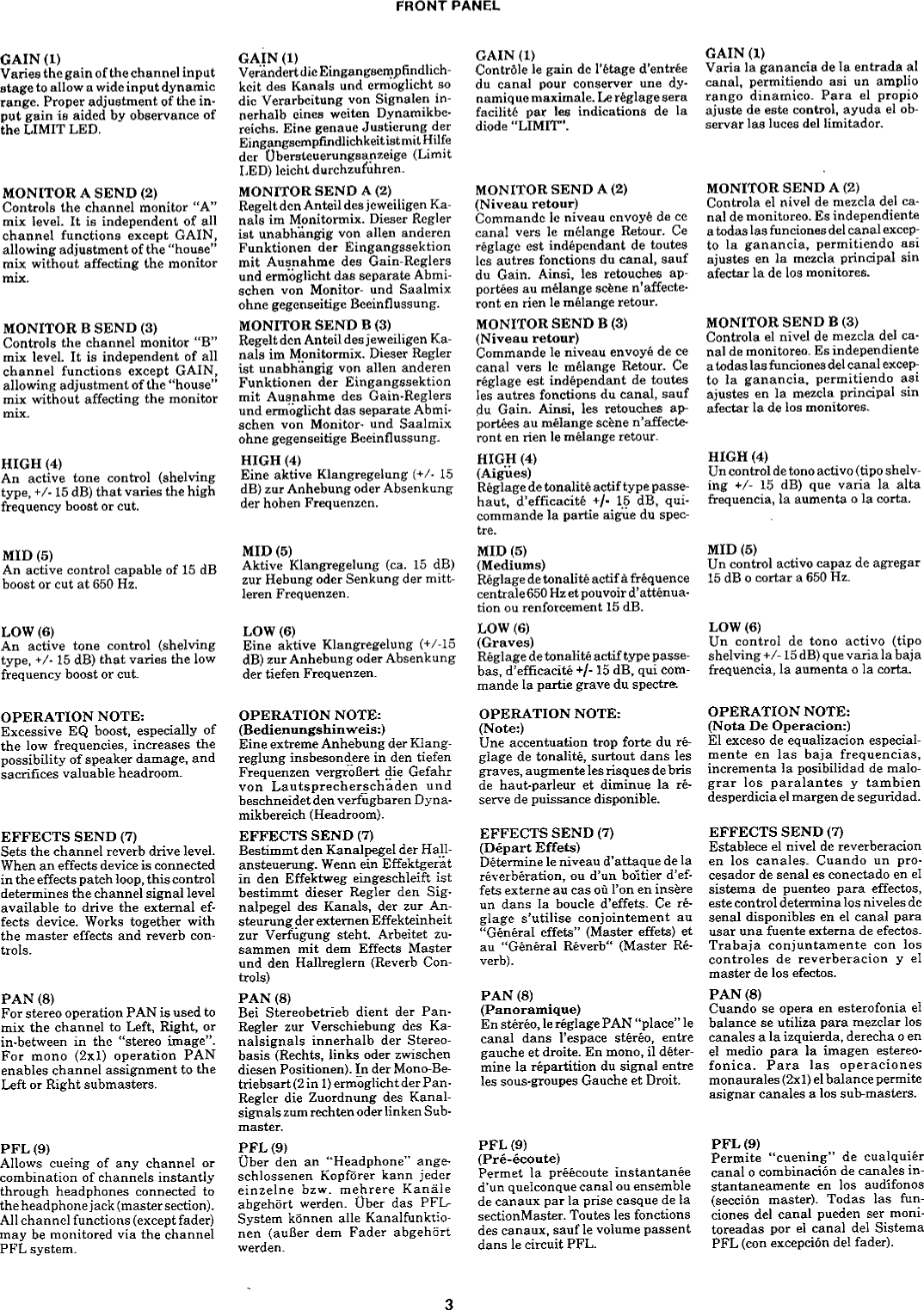 Page 3 of 12 - Peavey Peavey-Xr-1200C-Users-Manual-  Peavey-xr-1200c-users-manual