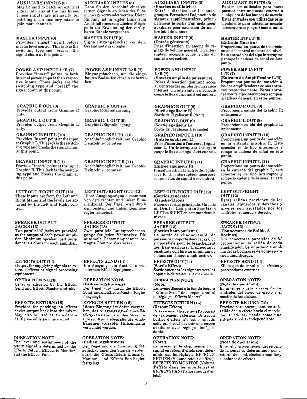 Page 7 of 12 - Peavey Peavey-Xr-1200C-Users-Manual-  Peavey-xr-1200c-users-manual