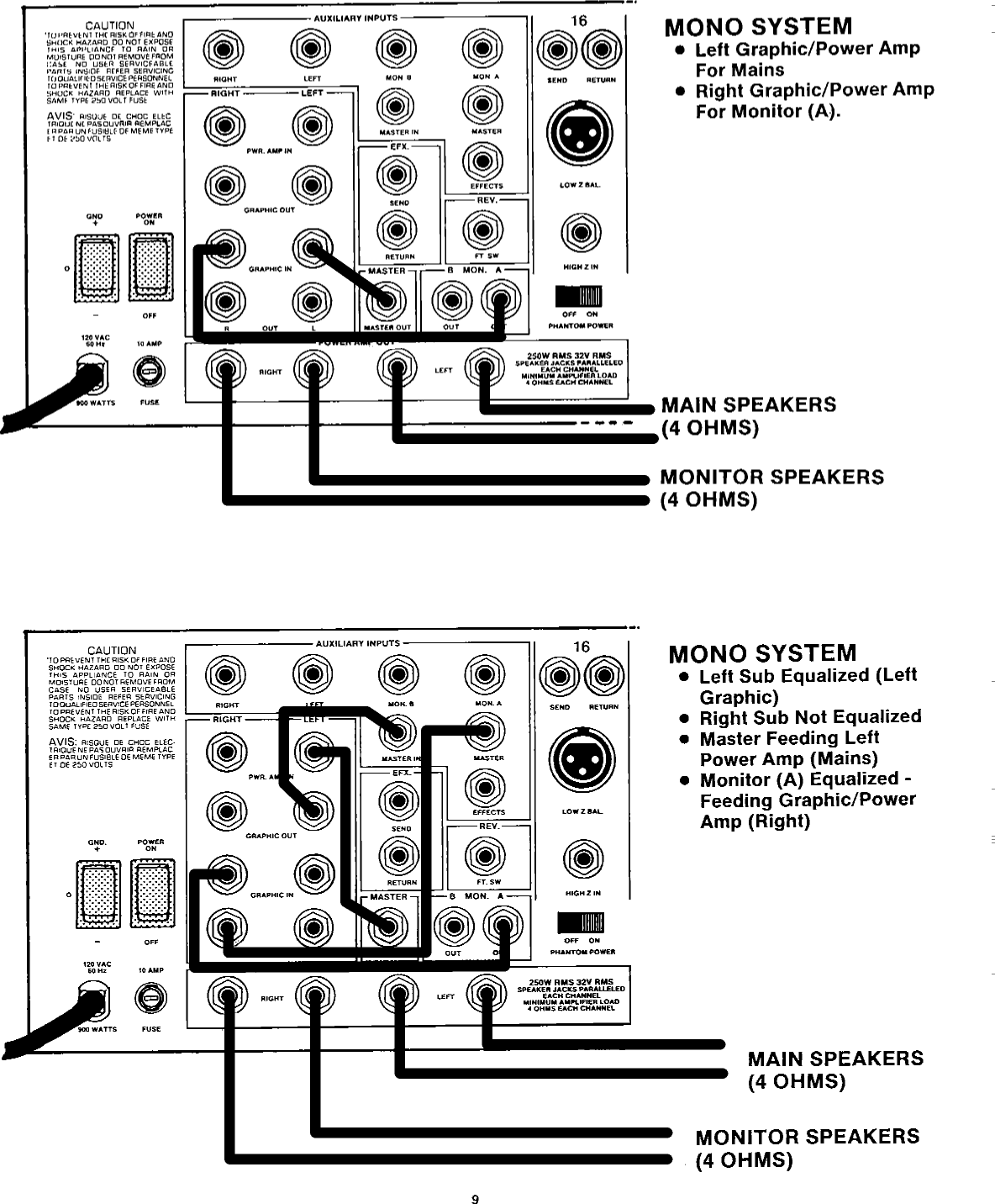 Page 9 of 12 - Peavey Peavey-Xr-1200C-Users-Manual-  Peavey-xr-1200c-users-manual
