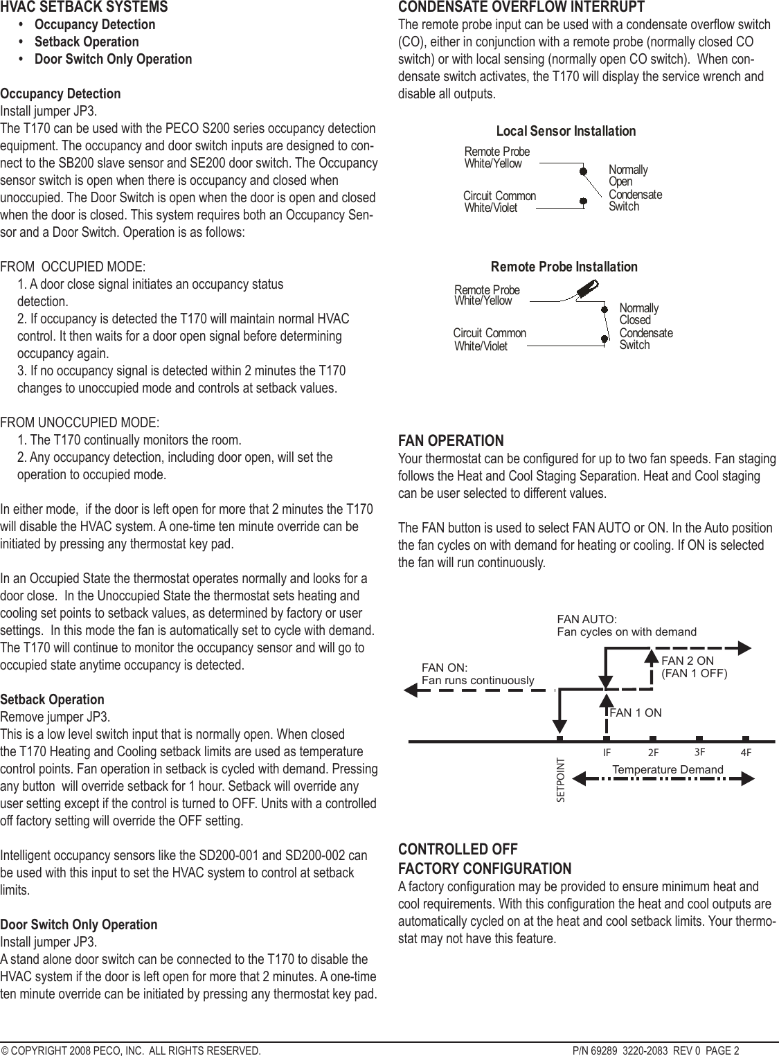 Page 2 of 4 - Pecoware Pecoware-Pecoware-Thermostat-Tc170-Users-Manual-  Pecoware-pecoware-thermostat-tc170-users-manual