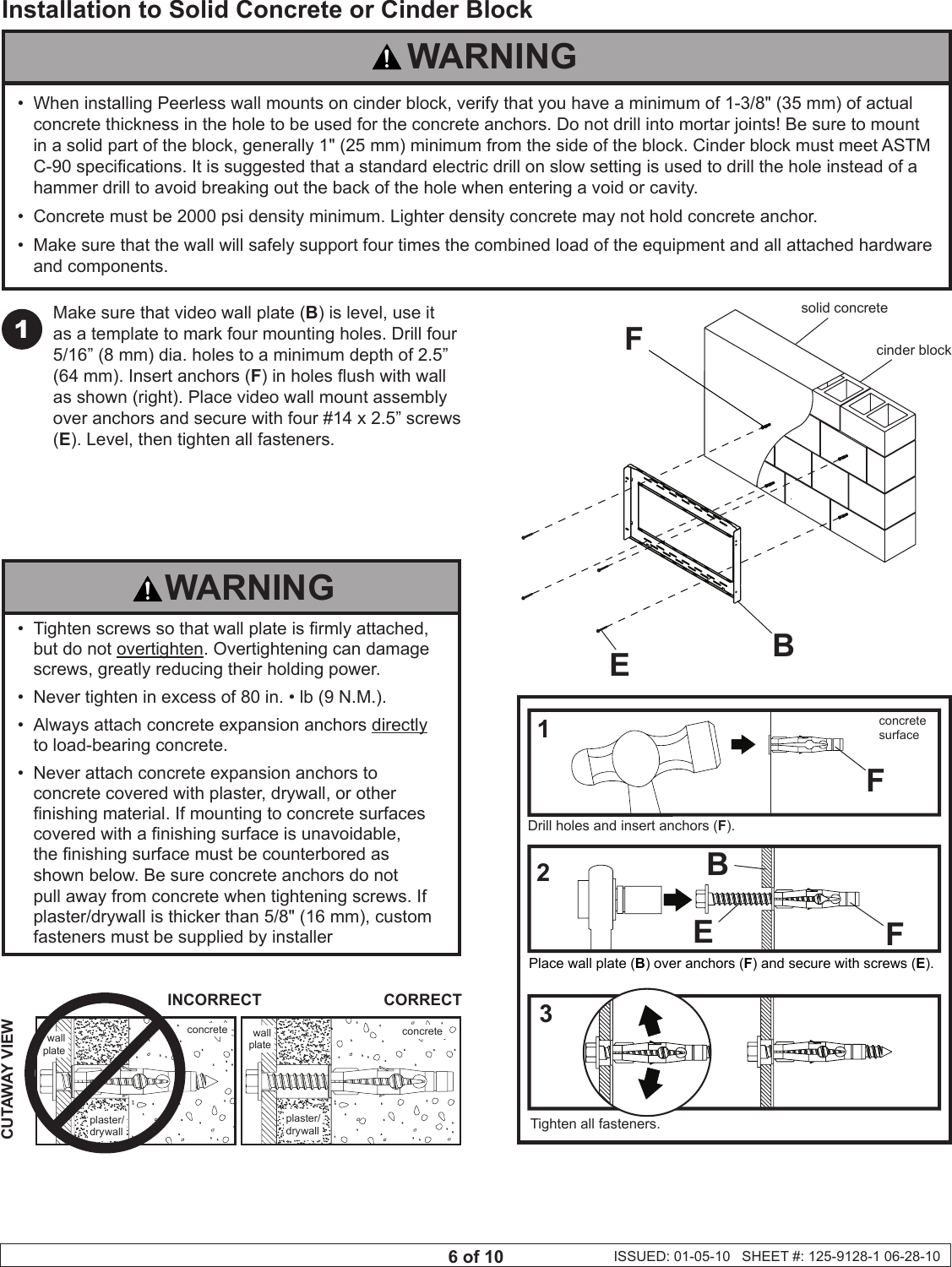 Peerless Industries Video Wall Mounting Solution Ds Vw660 Users Manual