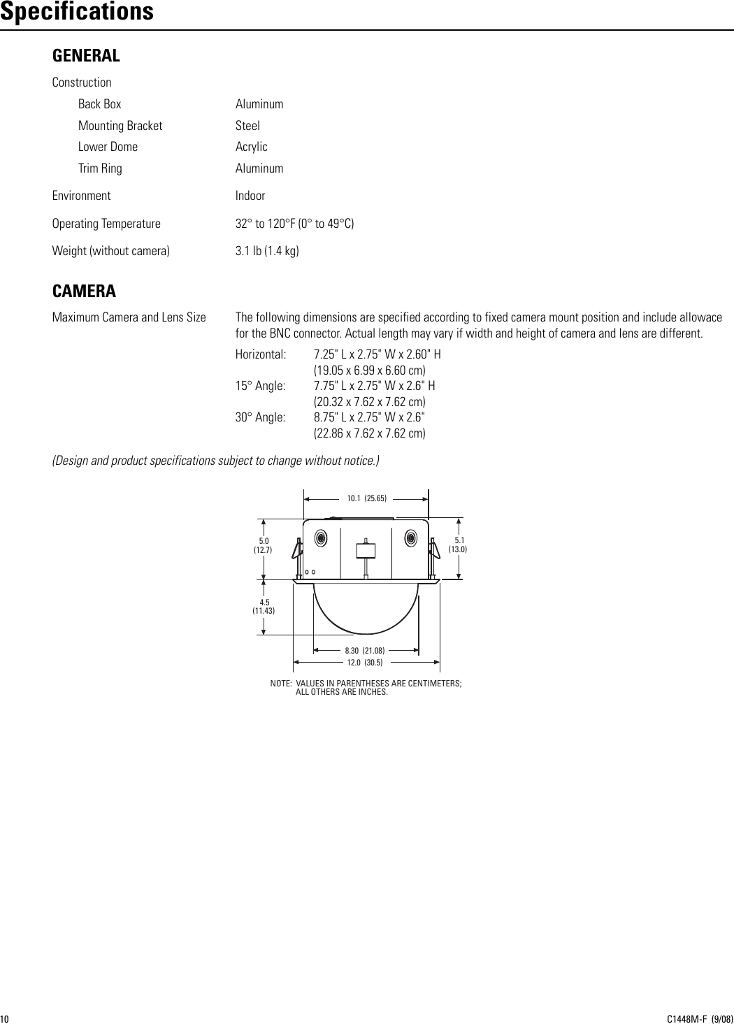 Page 10 of 12 - Pelco C1448M-F Pelco_DF8_Series_Fixed_Indoor_Dome_manual User Manual  To The Dcd8022c-a03e-4486-9eb3-b06b86e234f2