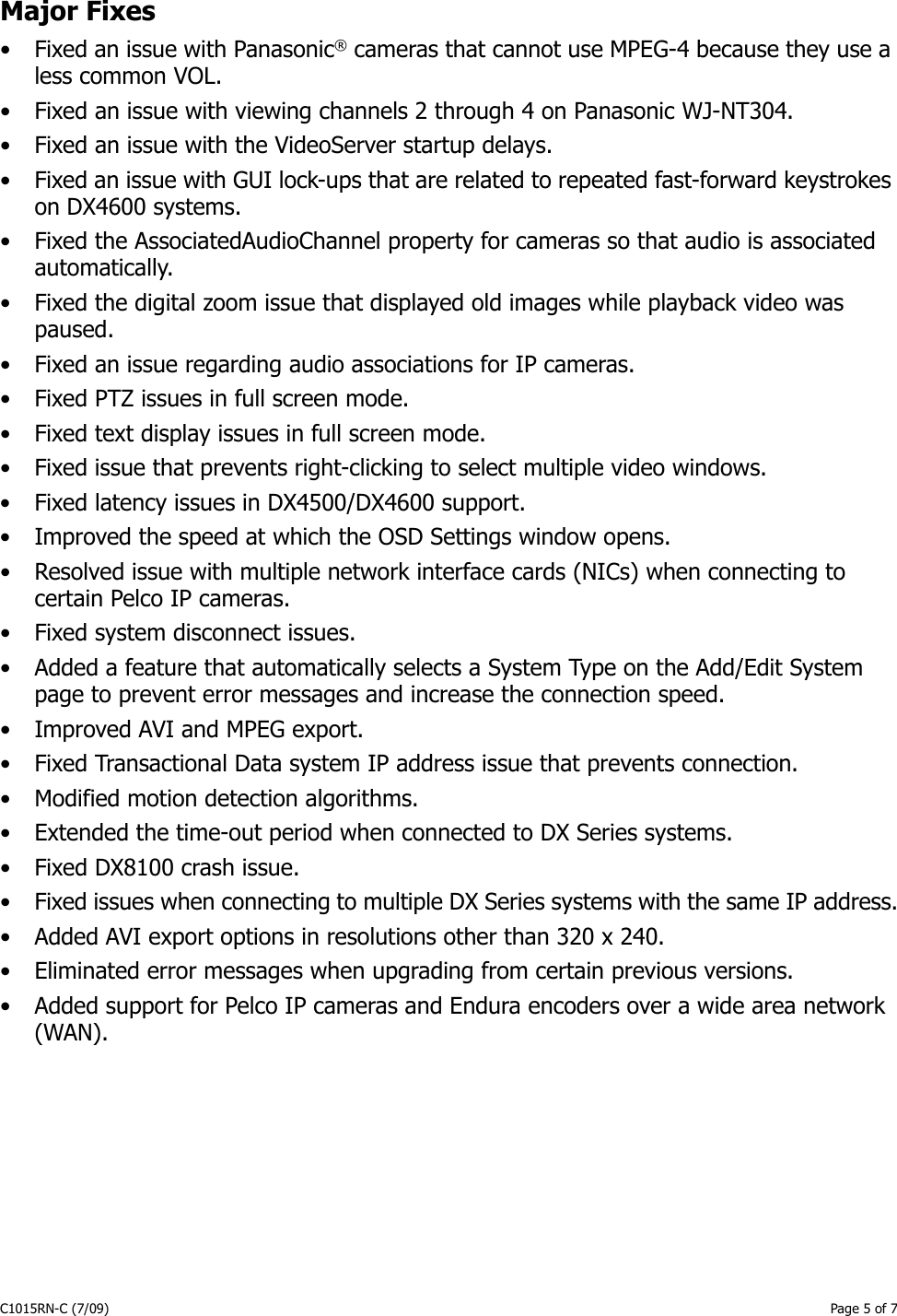 Page 5 of 7 - Pelco DS CONTROLPOINT 1.7 Pelco_DS_ControlPoint_Suport_ User Manual  To The 28eb28d1-d728-456f-bb4e-7deab4957fe6