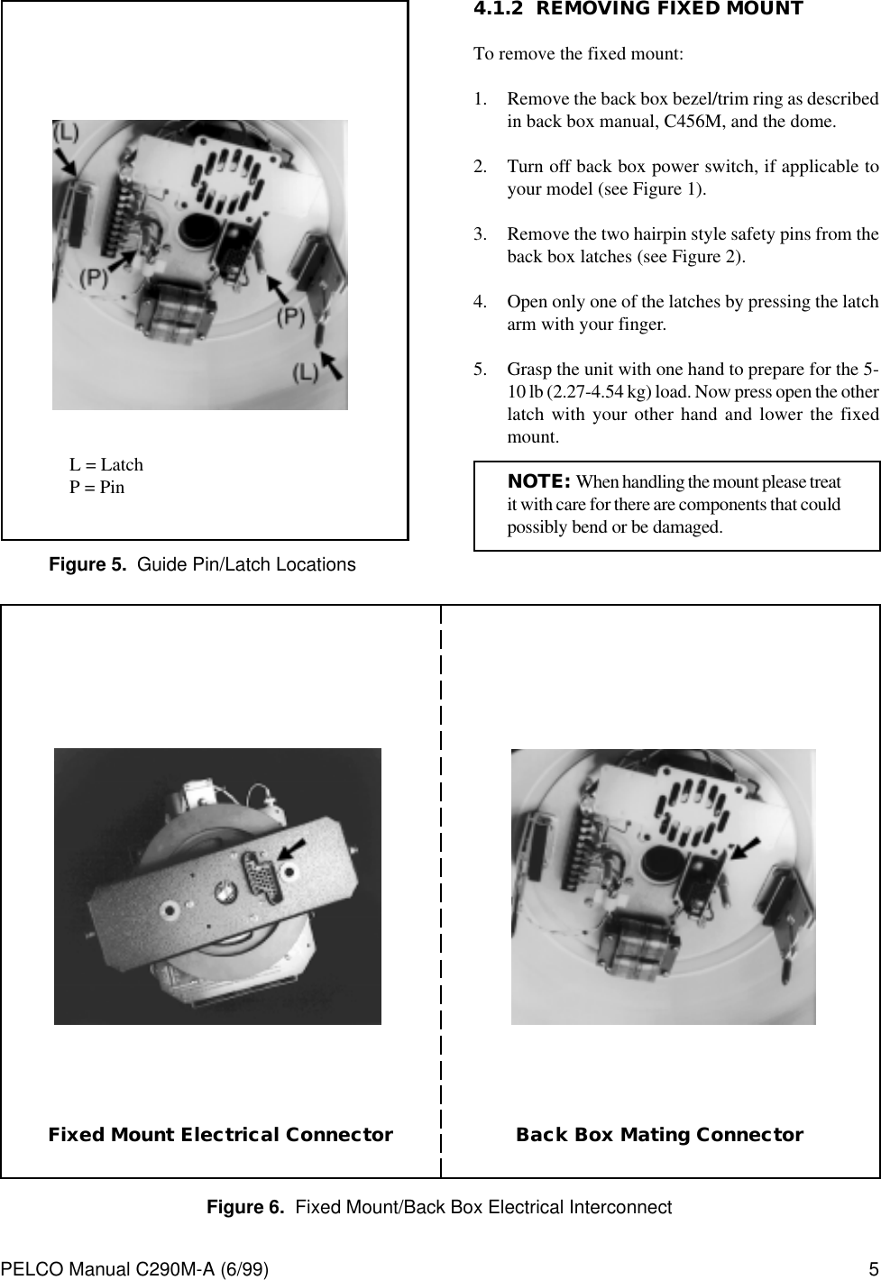 Page 7 of 12 - Pelco Pelco-Dd08-Intercept-Dome-C290M-A-6-99-Users-Manual- DD08 Intercept Dome Series Fixed Mount_manual  Pelco-dd08-intercept-dome-c290m-a-6-99-users-manual