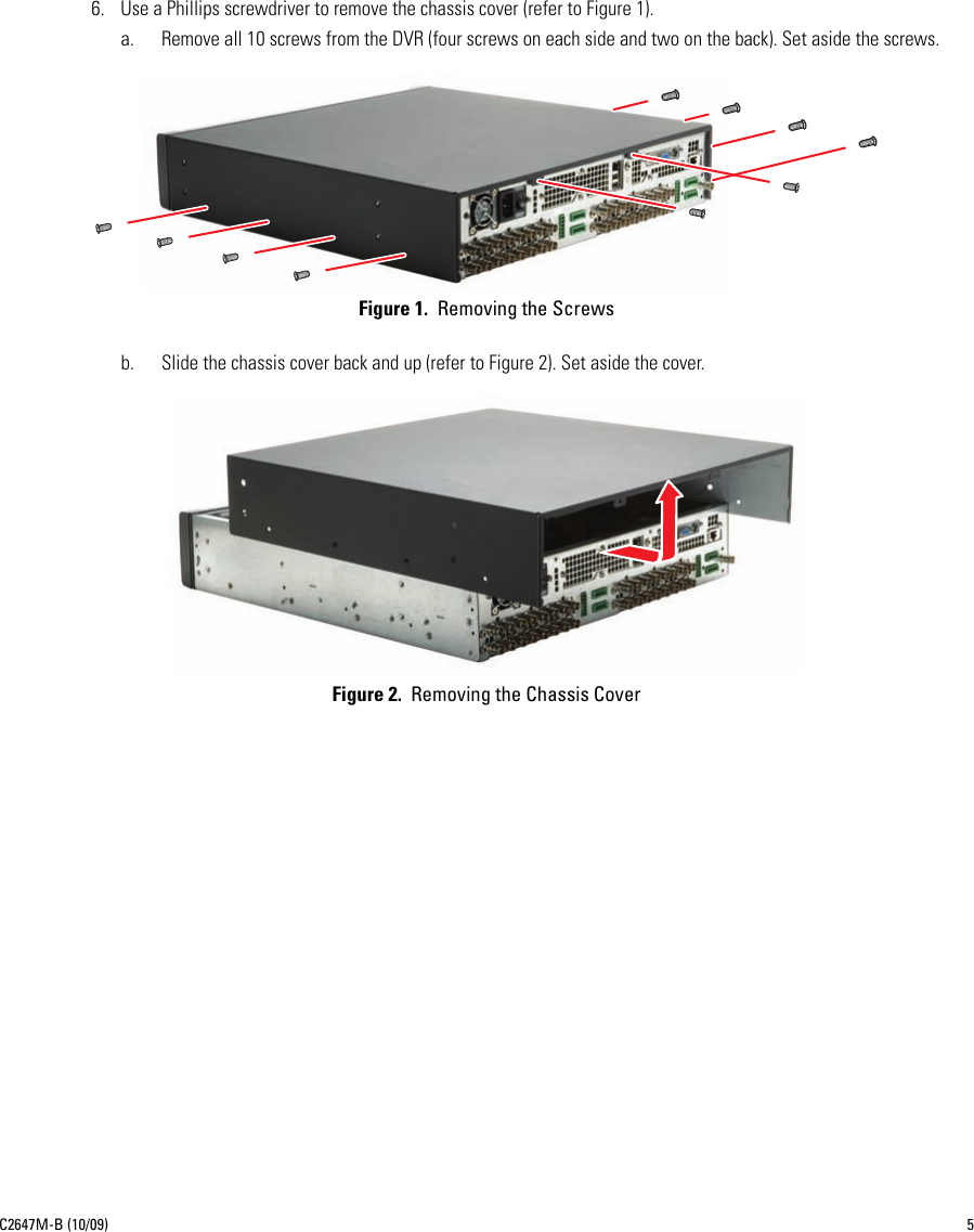 Page 5 of 12 - Pelco Pelco-Dvr5100-Series-Hybrid-Video-Recorder-Hard-Disk-Drive-Replacement-Kit-C2647M-B-Users-Manual- Pelco_DVR5100_Series_Hybrid_Video_Recorder_HDD_Inst_manual  Pelco-dvr5100-series-hybrid-video-recorder-hard-disk-drive-replacement-kit-c2647m-b-users-manual
