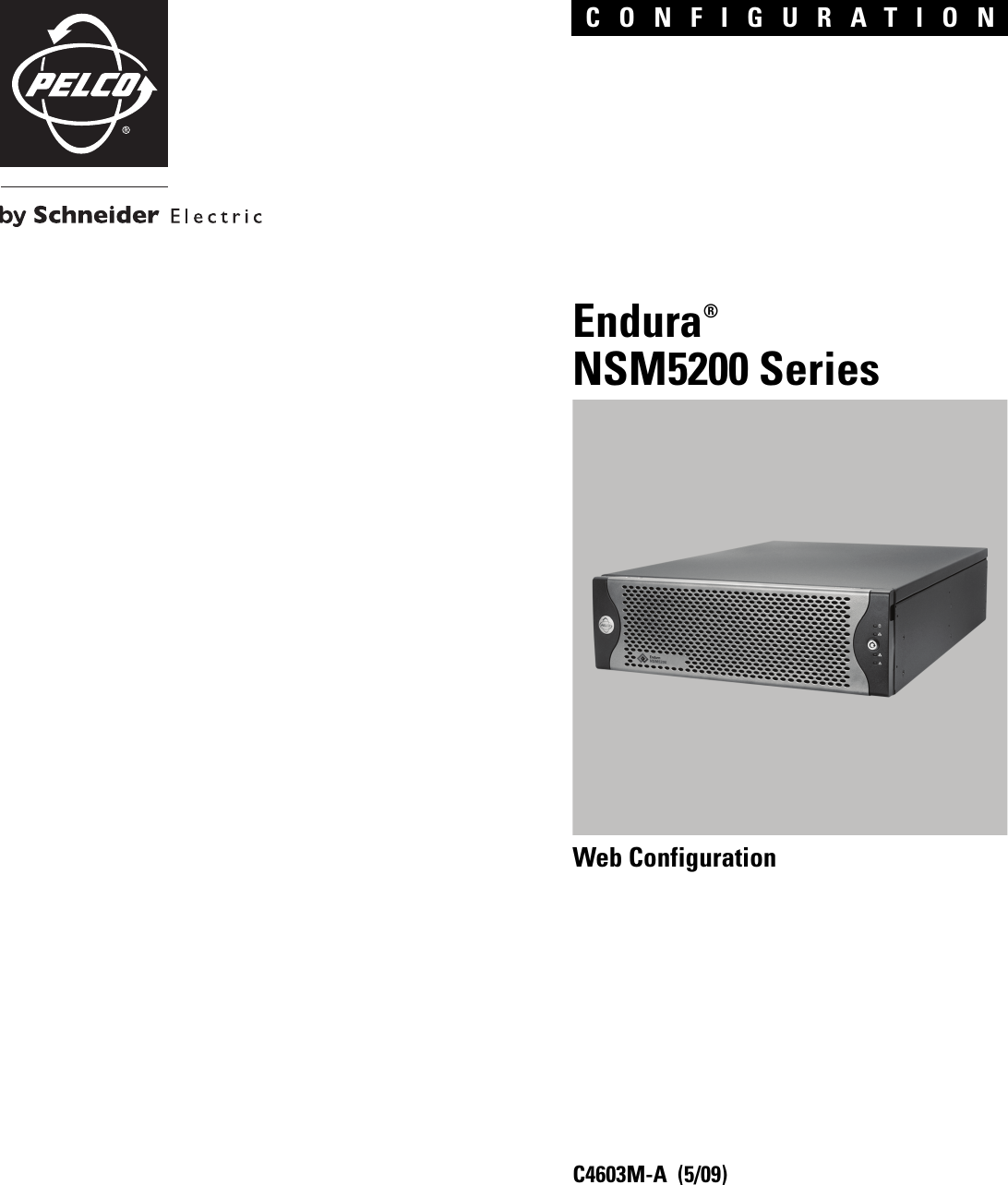 Page 1 of 12 - Pelco Pelco-Endura-Nsm5200-Users-Manual- Pelco_Web_Configuration_for_Endura_NSM5200_manual  Pelco-endura-nsm5200-users-manual