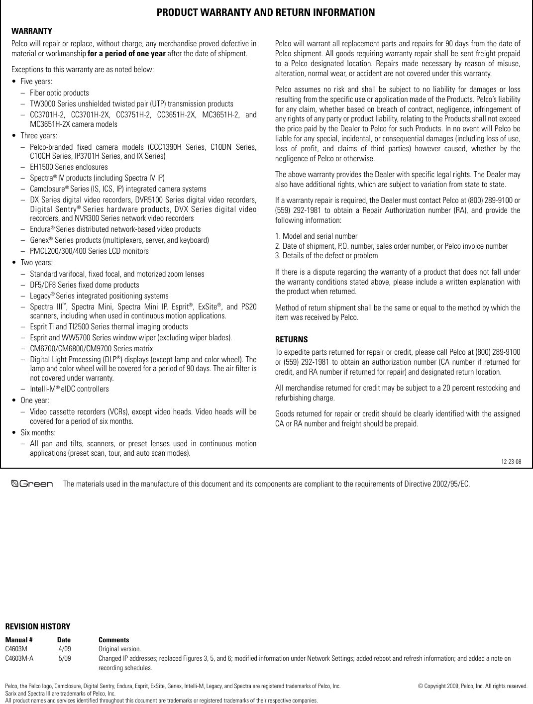 Page 11 of 12 - Pelco Pelco-Endura-Nsm5200-Users-Manual- Pelco_Web_Configuration_for_Endura_NSM5200_manual  Pelco-endura-nsm5200-users-manual