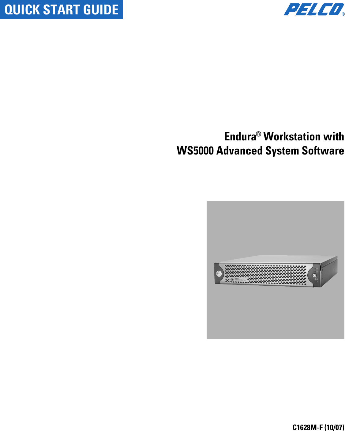 Page 1 of 8 - Pelco Pelco-Endura-Workstation-With-Ws5000-Advanced-System-Software-C1628M-F-Users-Manual- Pelco_WS5050_Endura_Workstation_Installation_guide  Pelco-endura-workstation-with-ws5000-advanced-system-software-c1628m-f-users-manual