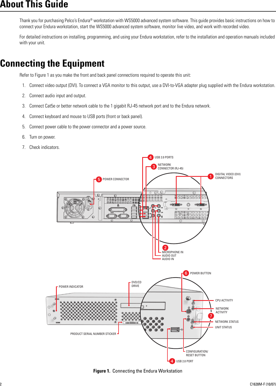 Page 2 of 8 - Pelco Pelco-Endura-Workstation-With-Ws5000-Advanced-System-Software-C1628M-F-Users-Manual- Pelco_WS5050_Endura_Workstation_Installation_guide  Pelco-endura-workstation-with-ws5000-advanced-system-software-c1628m-f-users-manual