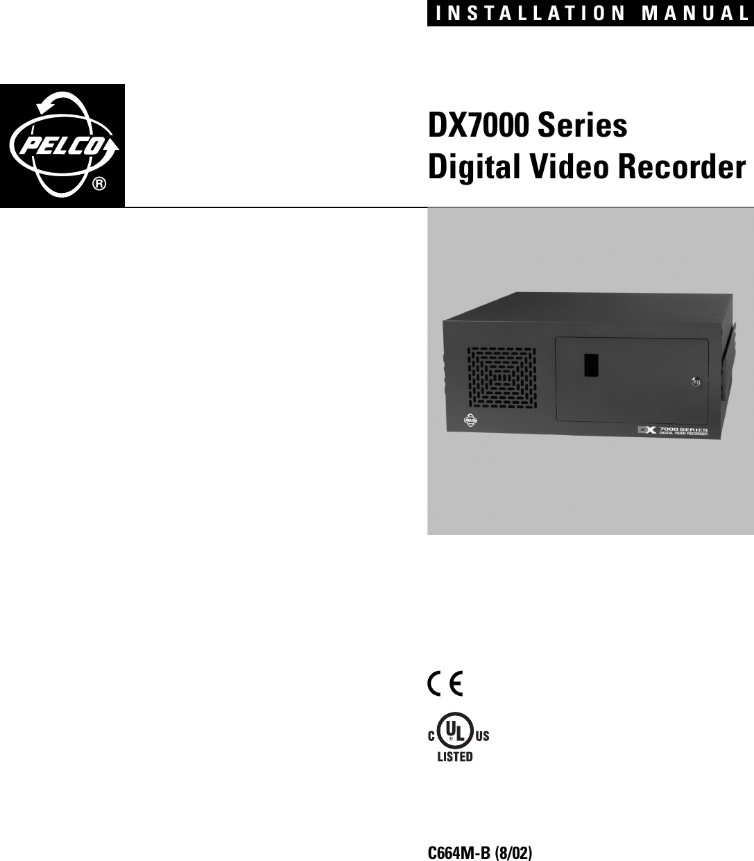 Page 1 of 12 - Pelco Pelco-Pelco-Dx7000-Users-Manual- Spectra III-A4  Pelco-pelco-dx7000-users-manual