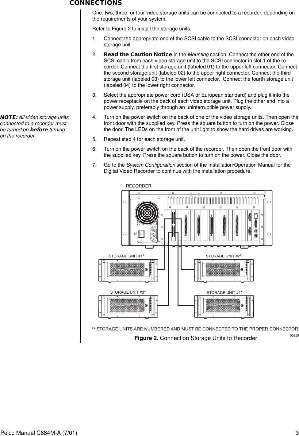 Page 3 of 4 - Pelco Pelco-Pelco-Dx9000-Series-Video-Storage-Unit-C684M-A-Users-Manual- 8-page Manual  Pelco-pelco-dx9000-series-video-storage-unit-c684m-a-users-manual