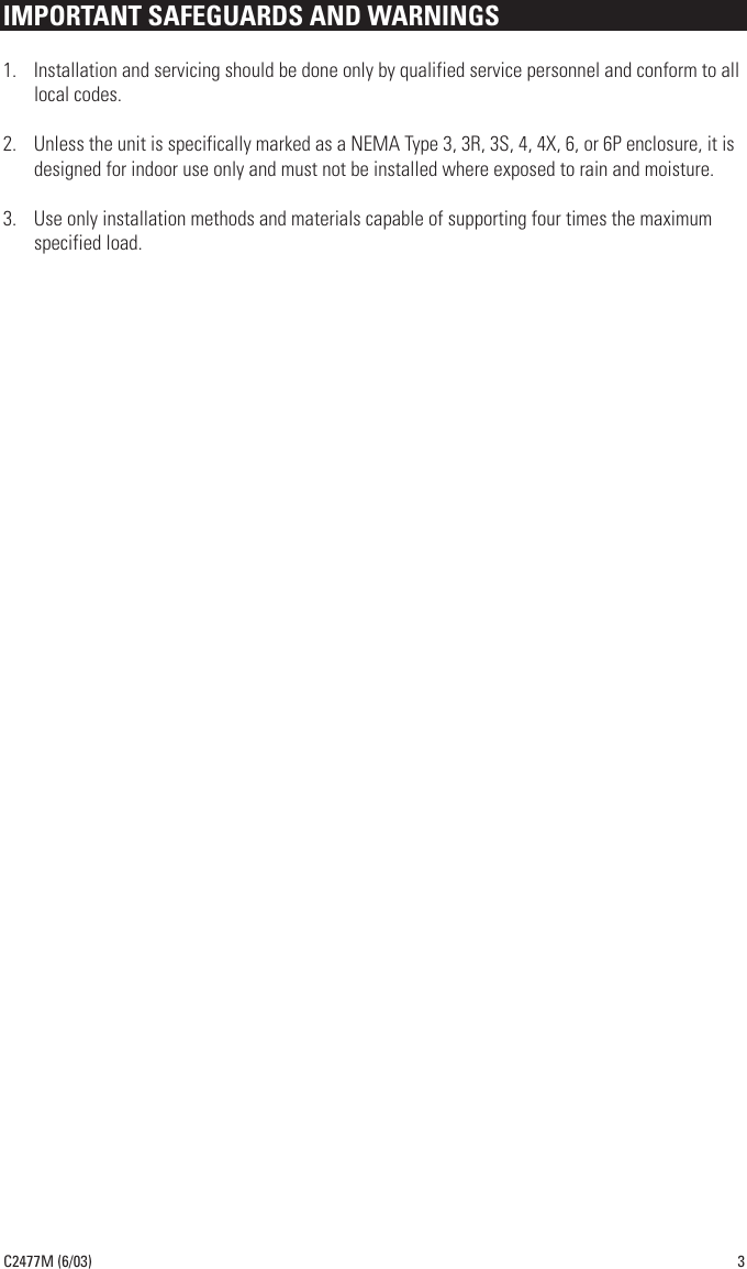 Page 3 of 12 - Pelco Pelco-Pelco-Ics090-Users-Manual- C2462M  Pelco-pelco-ics090-users-manual