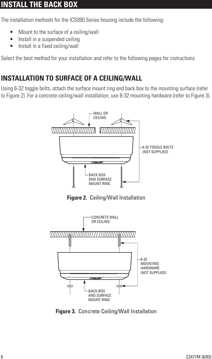 Page 6 of 12 - Pelco Pelco-Pelco-Ics090-Users-Manual- C2462M  Pelco-pelco-ics090-users-manual