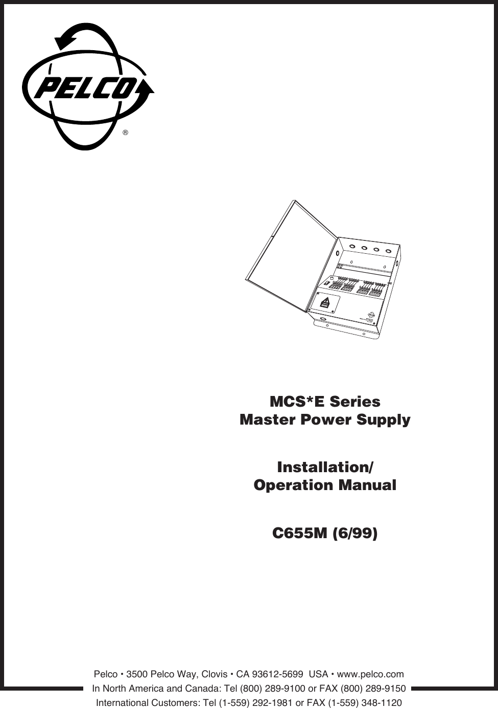 Page 1 of 8 - Pelco Pelco-Pelco-Power-Supply-Mcs16-10E-16-10-240-3-72-2-2-24-X-X-X-X-Users-Manual-  Pelco-pelco-power-supply-mcs16-10e-16-10-240-3-72-2-2-24-x-x-x-x-users-manual