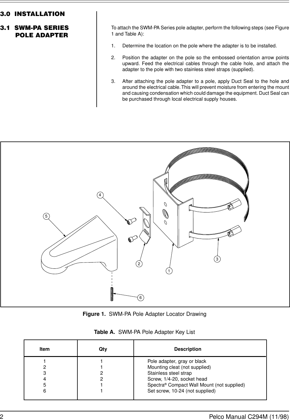 Page 2 of 4 - Pelco Pelco-Swm-Pa-Series-C294M-Users-Manual- C294M  Pelco-swm-pa-series-c294m-users-manual