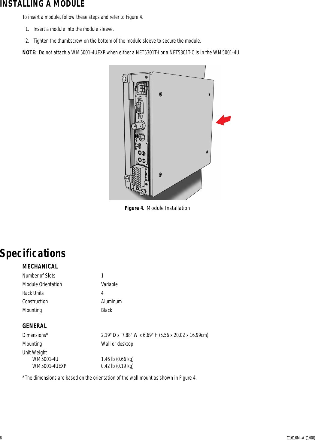 Page 6 of 8 - Pelco Pelco-W-M-5000-Series-Users-Manual- Pelco_WM5000_Series_Wall_Mount_Kit_manual  Pelco-w-m-5000-series-users-manual