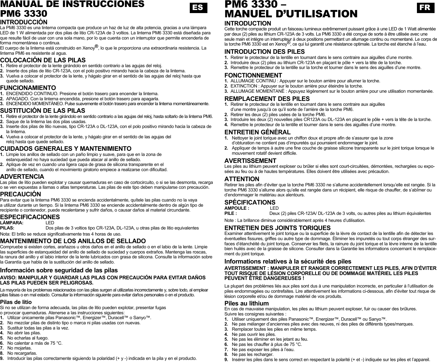 Page 2 of 2 - Pelican Pelican-Pm6-3330-Users-Manual-  Pelican-pm6-3330-users-manual