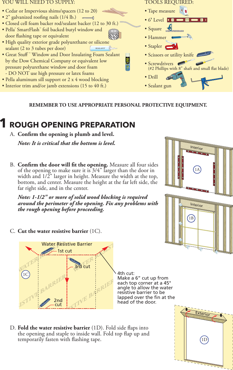 Page 2 of 8 - Pella Pella-801W0103-Users-Manual- 801W0103_ZZCSD-finInst_web  Pella-801w0103-users-manual