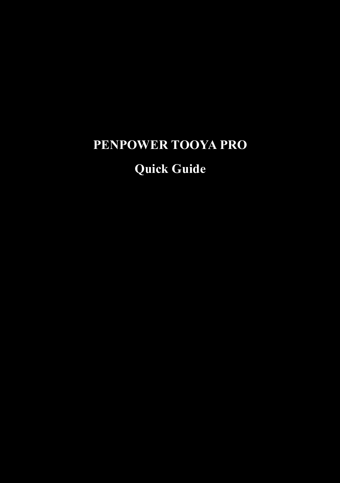 Page 1 of 8 - Penpower Penpower-Tooya-Pro-Users-Manual-  Penpower-tooya-pro-users-manual