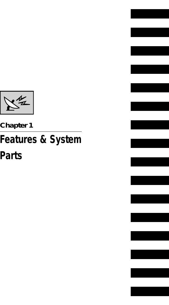 Chapter 1Features &amp; SystemParts
