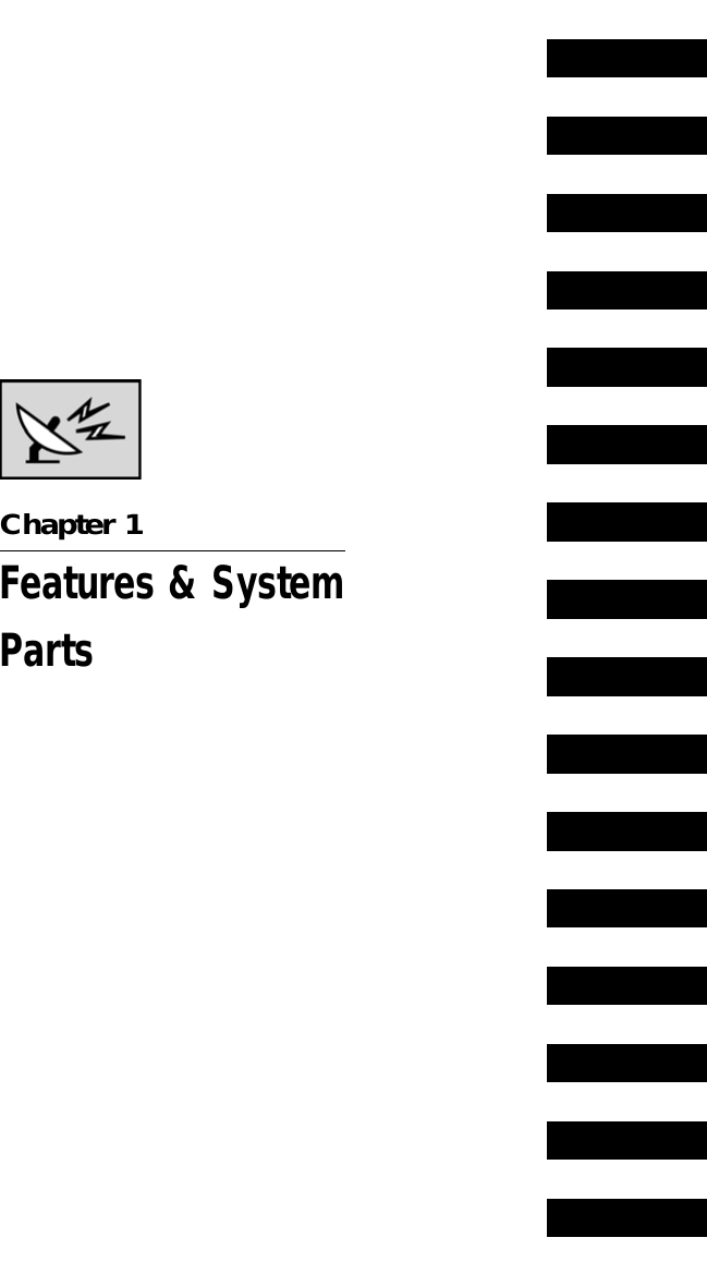 Chapter 1Features &amp; SystemParts