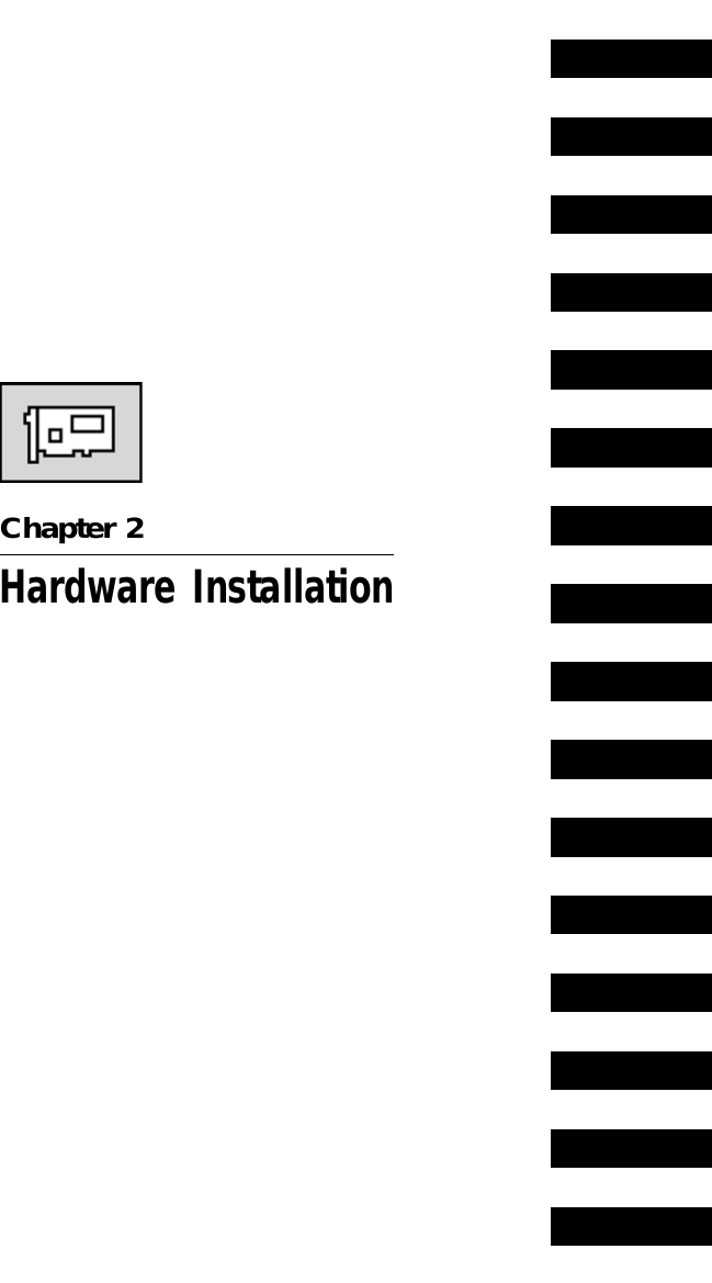 Chapter 2Hardware Installation