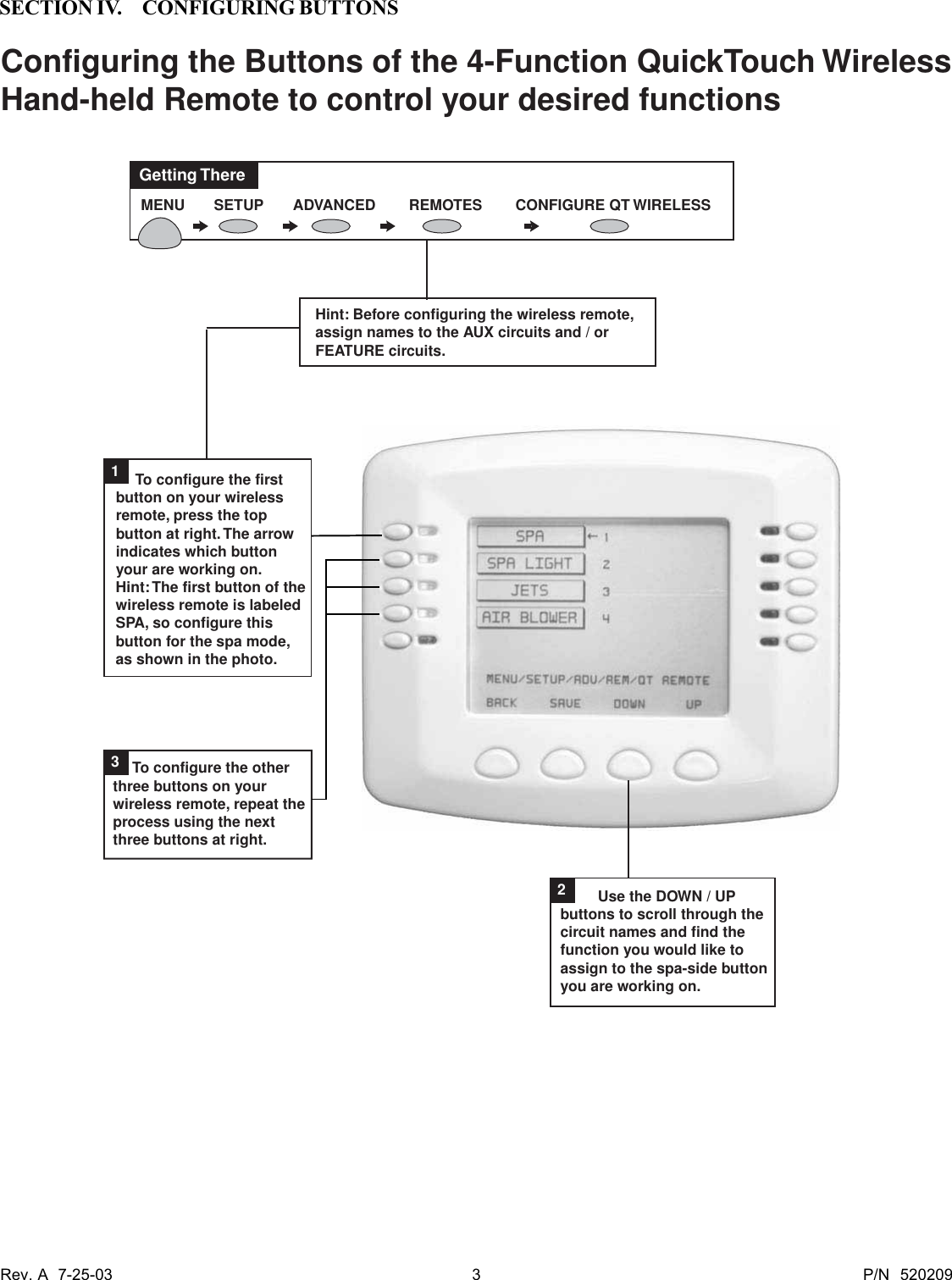 Page 3 of 8 - Pentair Pentair-Quicktouch-Qt4-Users-Manual-  Pentair-quicktouch-qt4-users-manual