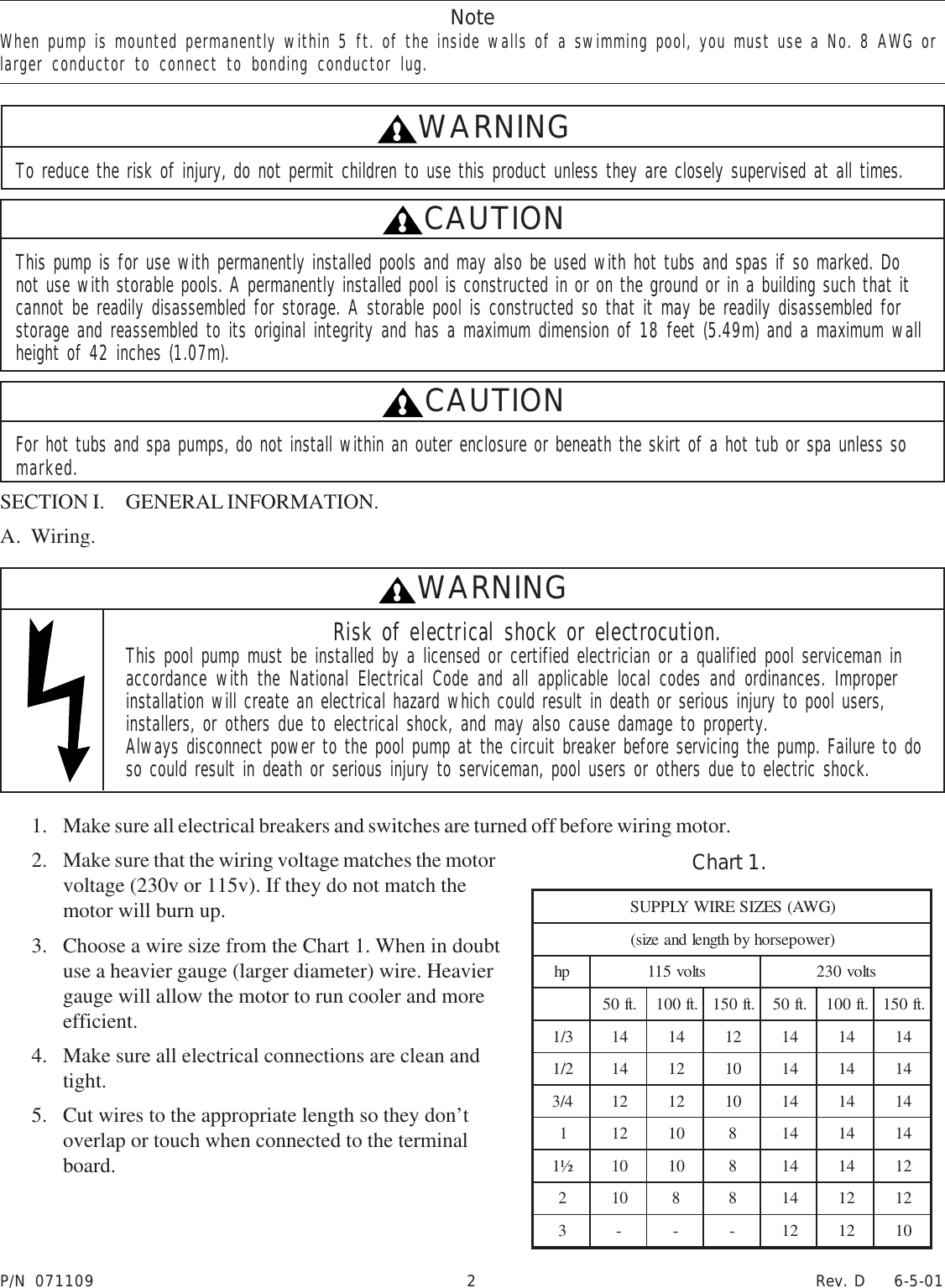 Page 2 of 10 - Pentair Pentair-Whisperflo-Pump-Users-Manual- 071109_Rev D-6-01.p65  Pentair-whisperflo-pump-users-manual