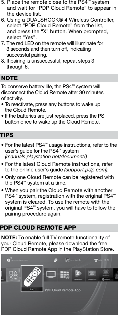 playstation cloud remote