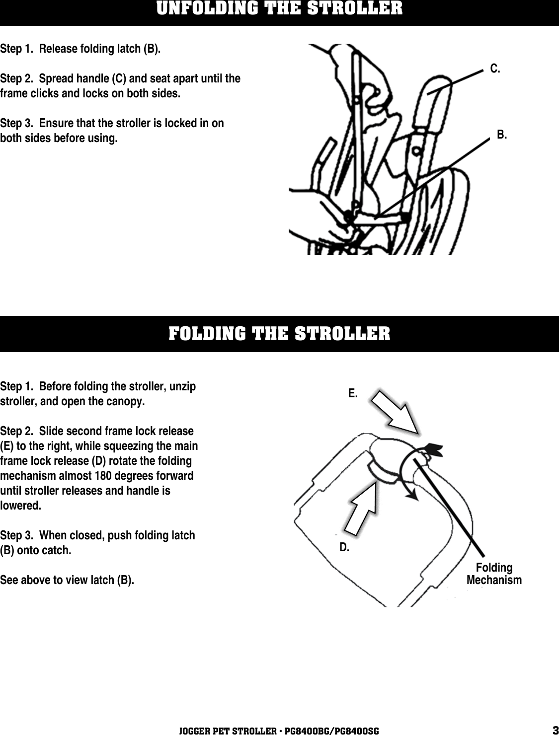 Petgear Jogger Users Manual