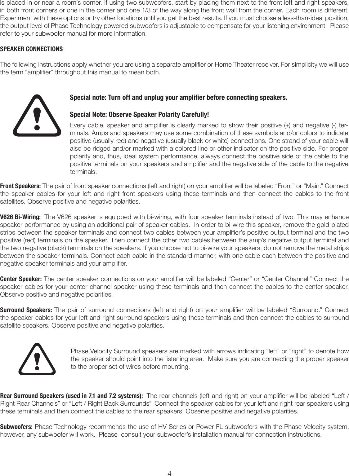 Page 4 of 8 - Phase-Technology Phase-Technology-V-Surround-Ii-Users-Manual-  Phase-technology-v-surround-ii-users-manual