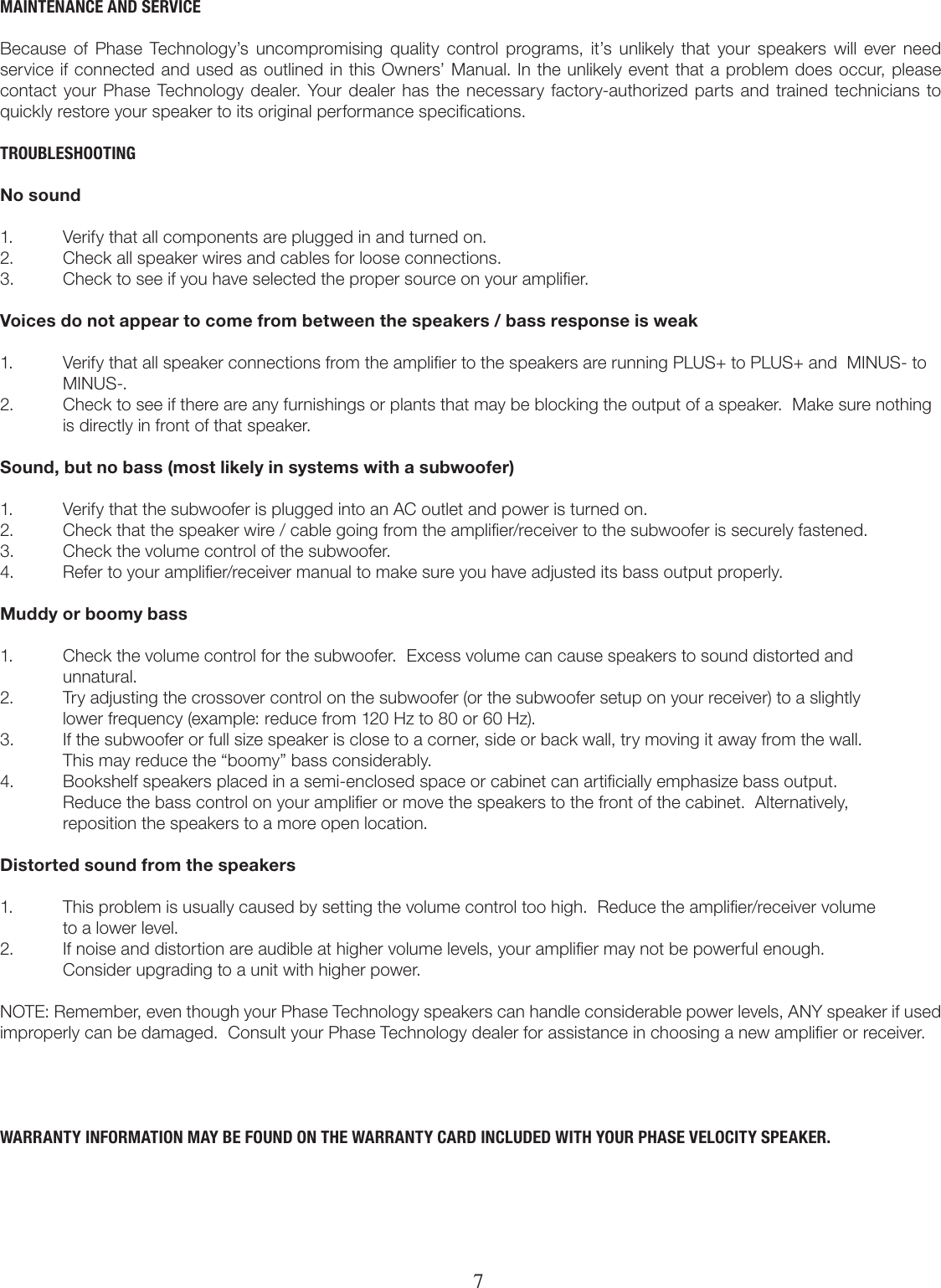 Page 7 of 8 - Phase-Technology Phase-Technology-V-Surround-Ii-Users-Manual-  Phase-technology-v-surround-ii-users-manual