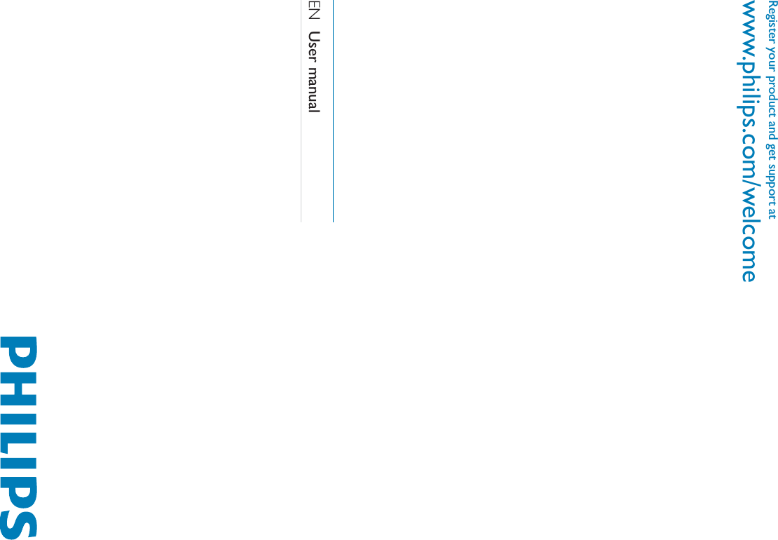 Register your product and get support atwww.philips.com/welcome EN  User manual 