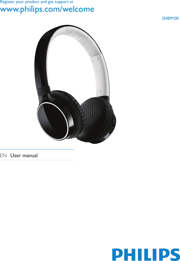 Register your product and get support atwww.philips.com/welcomeSHB9100EN  User manual 