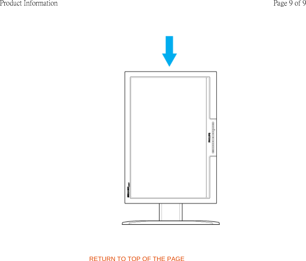   RETURN TO TOP OF THE PAGE  Page 9 of 9Product Information
