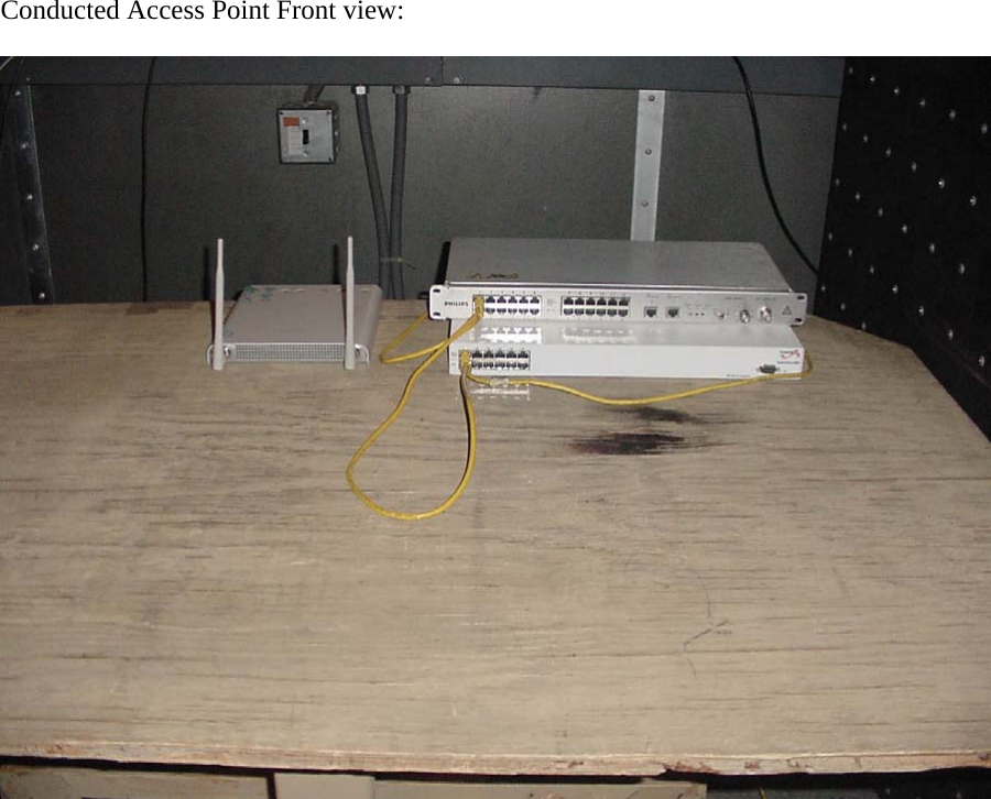 Conducted Access Point Front view:   