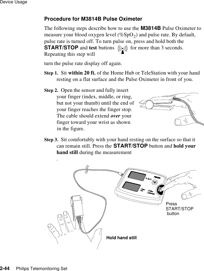 Page 58 of Philips Medical Systems North America M3814B M3814B HOME PULSE OXIMETER User Manual USERS MANUAL