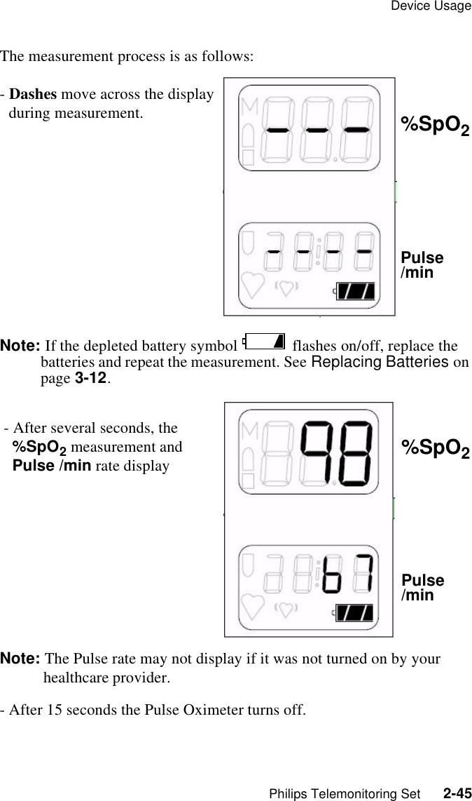 Page 59 of Philips Medical Systems North America M3814B M3814B HOME PULSE OXIMETER User Manual USERS MANUAL