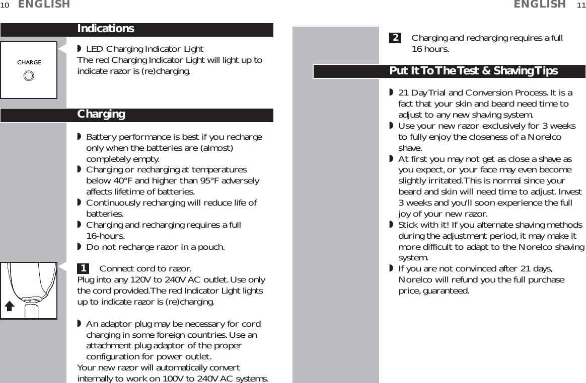 Page 6 of 10 - Philips-Norelco Philips-Norelco-6617X-Users-Manual- Philips-norelco-6617x-users-manual