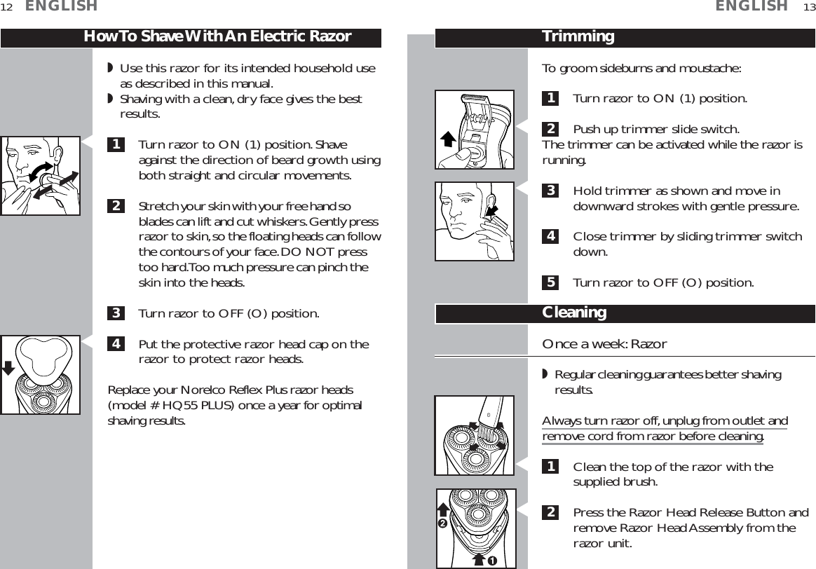 Page 7 of 10 - Philips-Norelco Philips-Norelco-6617X-Users-Manual- Philips-norelco-6617x-users-manual